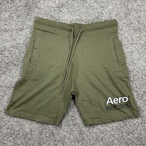 Aero New York Aeropostale Cotton Casual Shorts Green Mens Size 2XL